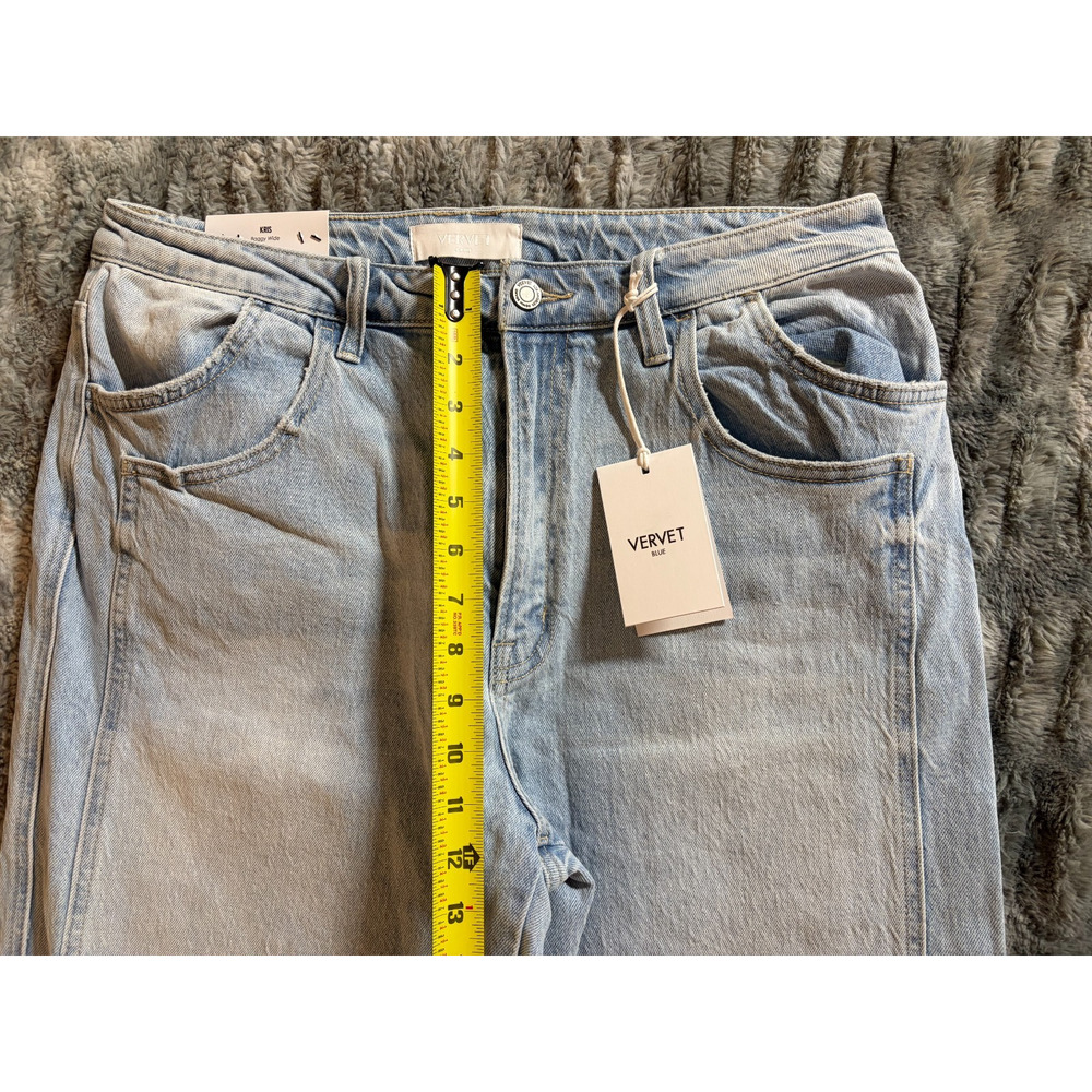 VERVET Flying Monkey Kris Baggy Wide Leg Jeans Light Wash Size 31 Y2K New - Picture 6 of 8
